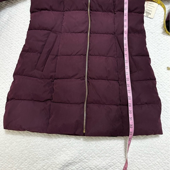 St. John’s Bay Bold Burgundy Coat Faux Fur Women’s Size Medium NWT - Picture 6 of 14